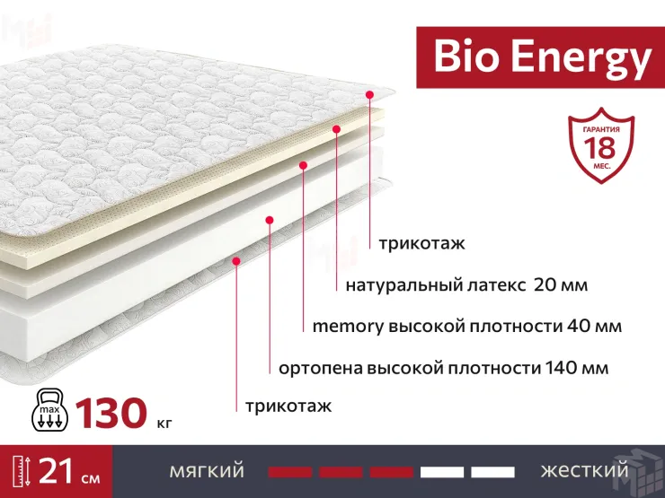 Матрас BIO Energy 120х190 см