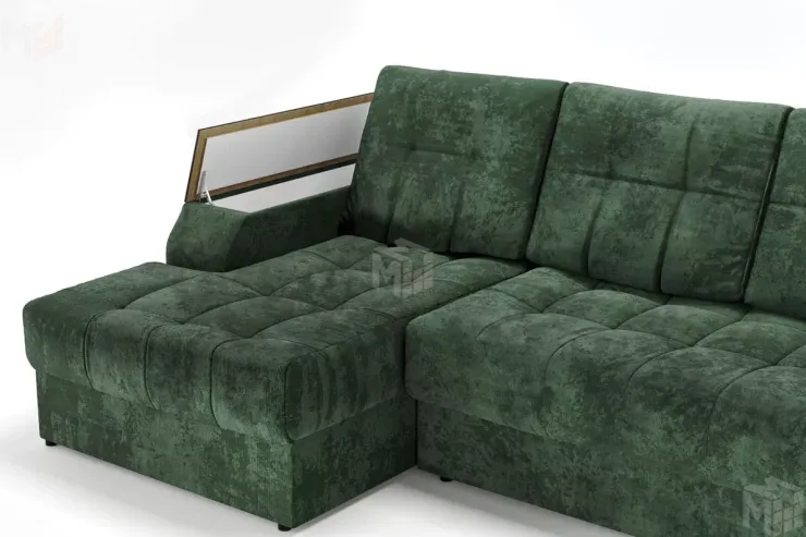 Угловой диван-кровать Лас-Вегас Зеленый левый Угловой диван-кровать Лас-Вегас Зеленый левый