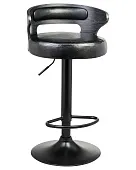Стул барный DOBRIN FRED BLACK (чёрное дерево, чёрный) Стул барный DOBRIN FRED BLACK (чёрное дерево, чёрный)