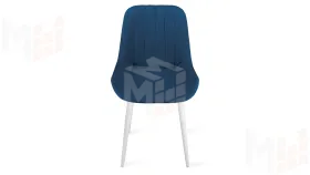 Стул Марвел  К1С Исп. 2 Белый матовый Велюр Confetti  Blue