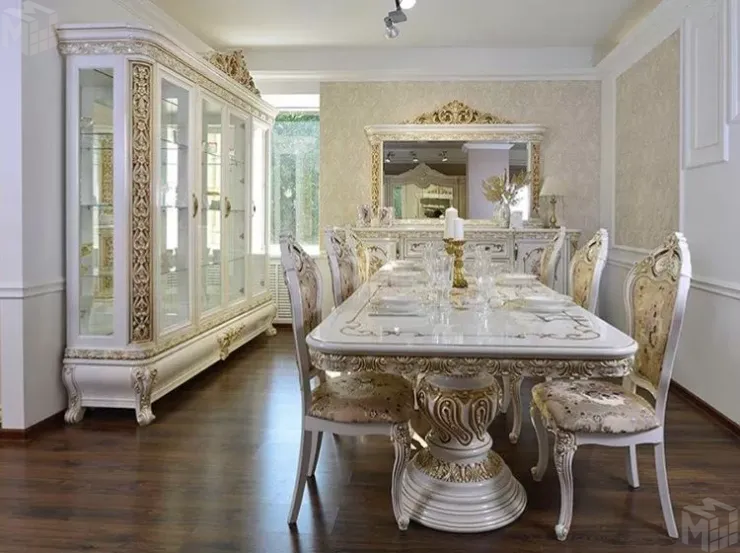 Столовая Алсу белый глянец