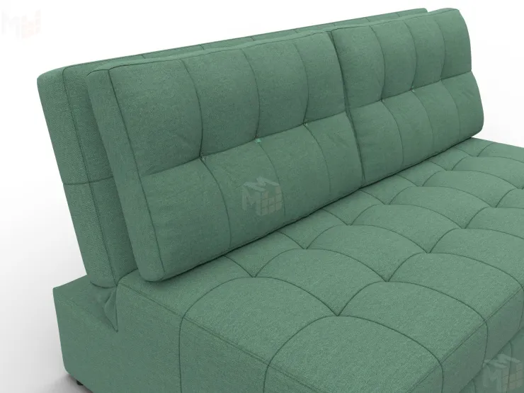 Диван прямой Лига-107 (140) ( Амур 11 зеленый )