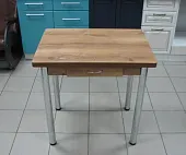 Стол Ломберный поворотно-раскладной 780*580 (дуб вотан), ножки хром Стол Ломберный поворотно-раскладной 780*580 (дуб вотан), ножки хром