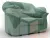 Кресло Карнелла ( Амур 11 зеленый )