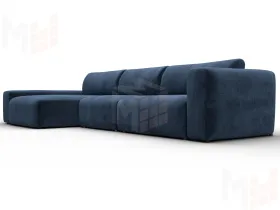 Диван угловой Лига-066 НПБ Лонг угол левый ( TOWER 13 синий )