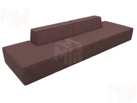 Диван прямой модульный Монс лофт ( JOLY 09 бордовый )