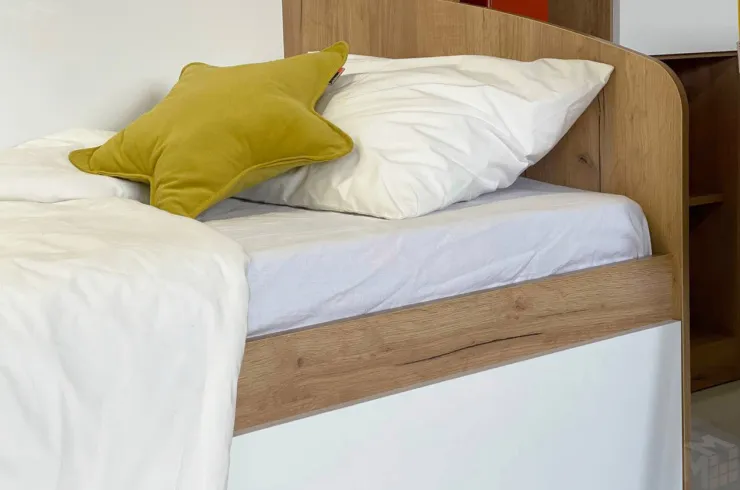 Кровать Форсаж дуб крафт золотой/белый Кровать Форсаж дуб крафт золотой/белый