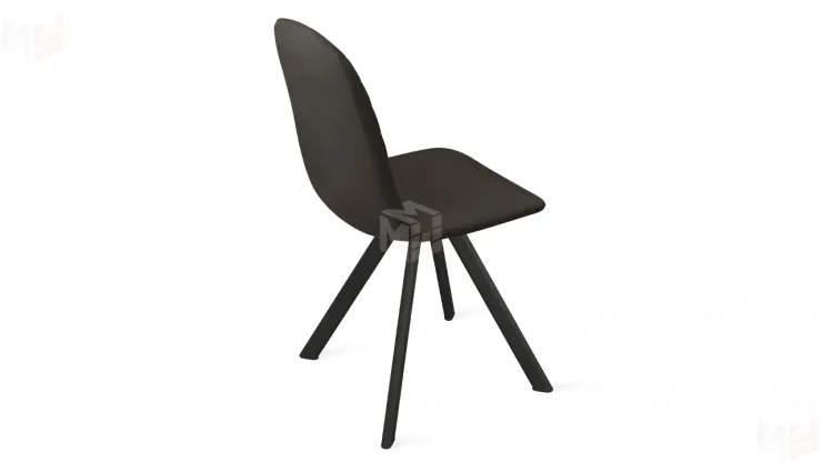 Стул Шерри К2 Черный муар, Велюр Confetti Stone