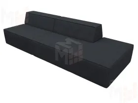 Диван прямой модульный Монс Модерн правый ( JOLY 16 темно-серый )