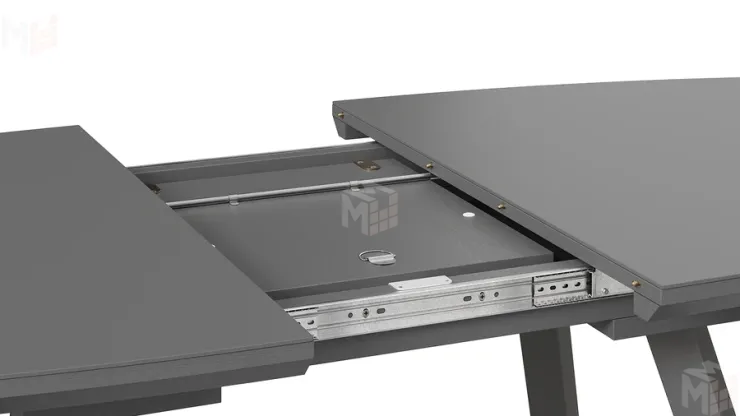 Стол обеденный TESCA 2 Графит, Стекло графит матовое