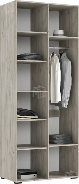 Ирис Шкаф 2-х ств.(900) ( Кашемир/Дуб Крафт серый)