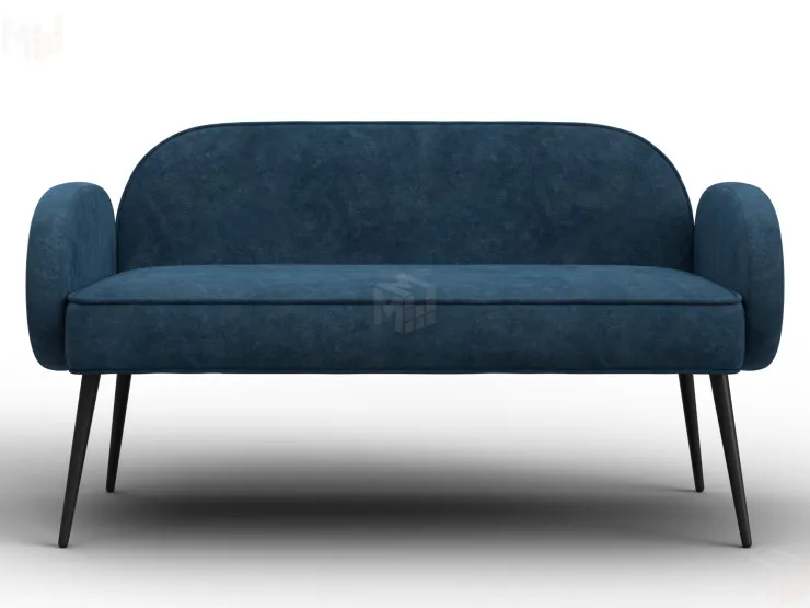 Диван прямой Лига-086 ( BRUT 11 синий )