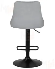Стул барный DOBRIN JOSEPH BLACK (серый велюр (MJ9-75))