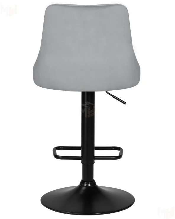 Стул барный DOBRIN JOSEPH BLACK (серый велюр (MJ9-75))