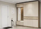 Прихожая Бостон со шкафом ШК-002 (ЛДСП Кашемир)