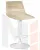 Стул барный DOBRIN TAILOR WHITE (бежевый велюр (MJ9-10))