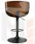 Стул барный DOBRIN KARTER BLACK (коричневый орех дерево (BWW), черный PU)