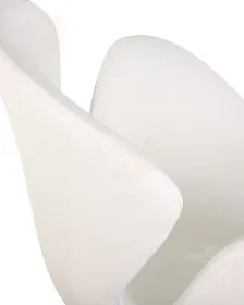 Кресло дизайнерское DOBRIN SWAN (белый кожзам P23)