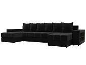 Диван П-образный Дубай полки справа