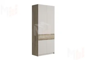 Шкаф Бостон ШК-001 (дуб крафт серый/кашемир)