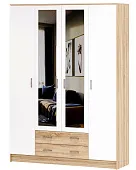 Шкаф Квадро Беатрис Сонома-Белый глянец Шкаф Квадро Беатрис Сонома-Белый глянец