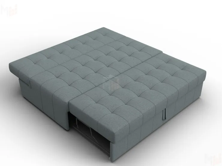 Диван прямой Лига-107 (160) ( Амур 07 серый )