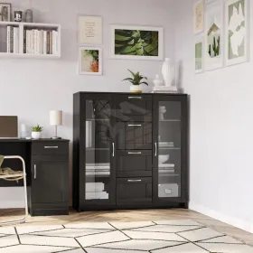 2.02.03.400.5 СИРИУС тумба 2 двери со стеклом и 4 ящика 117х123 Дуб Венге RU 2.02.03.400.5 СИРИУС тумба 2 двери со стеклом и 4 ящика 117х123 Дуб Венге RU