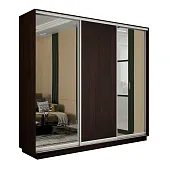Шкаф-купе Экспресс трио 2 зеркала 2400 (Венге)