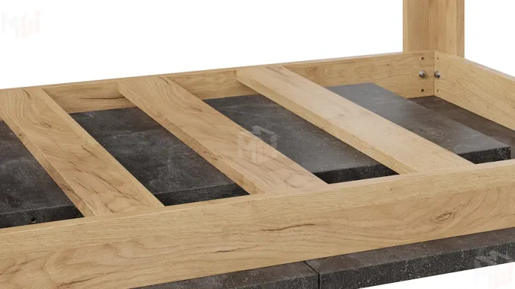 Стол обеденный Ванкувер тип 1  Дуб Крафт золотой, Ателье темное