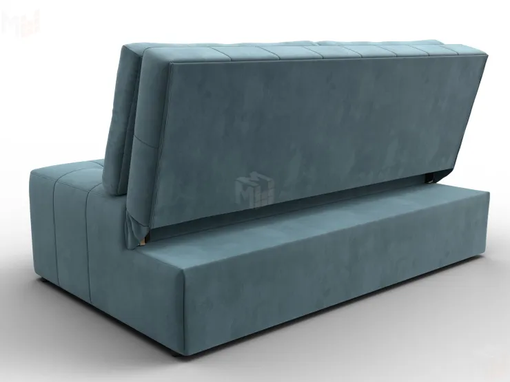 Диван прямой Лига-107 (140) ( SEVEN 113 бирюзовый )