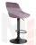Стул барный DOBRIN LOGAN BLACK (пудрово-сиреневый велюр (MJ9-52))