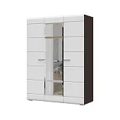 Шкаф 3х ств Вегас венге - белый глянец Шкаф 3х ств Вегас венге - белый глянец