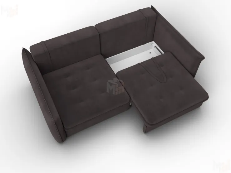 Диван прямой Лига-100 НПБ ( SEVEN 727 коричневый )