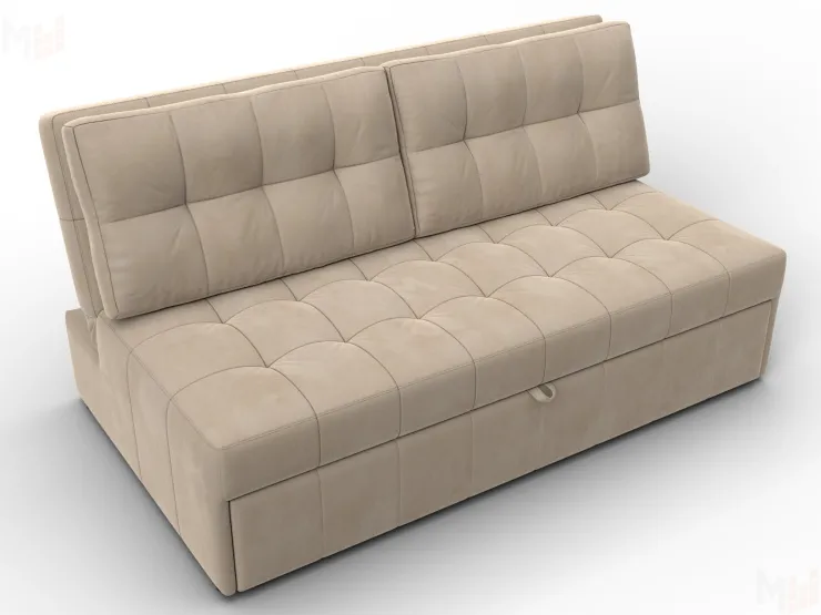 Диван прямой Лига-107 (160) ( SEVEN 729 бежевый )