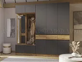 Прихожая Роджина-3 (крафт золотой/графит) Прихожая Роджина-3 (крафт золотой/графит)