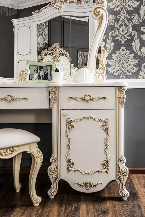 Спальня Флоренция 5-ств белый перламутр глянец