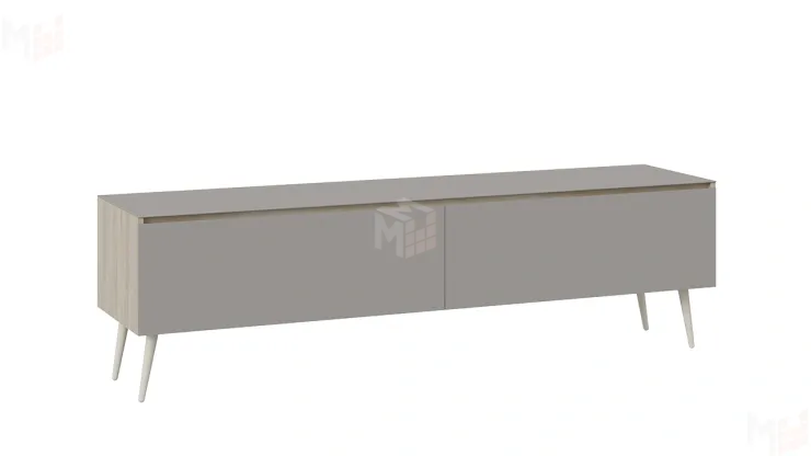 Тумба ТВ Глосс  с опорами - СМ-319.03.011 Баттл Рок, Стекло Светлый Stone(St)