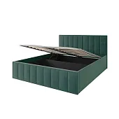 Мягкая кровать Лана 1,8 с подъемным механизмом (зеленый велюр) Мягкая кровать Лана 1,8 с подъемным механизмом (зеленый велюр)