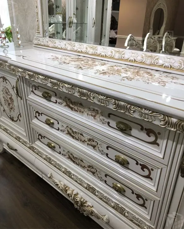 Комод Алсу белый глянец