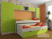 Двухъярусная кровать Фанки-8 + шкаф 13/2 + мост 13/50 + шкаф 13/10