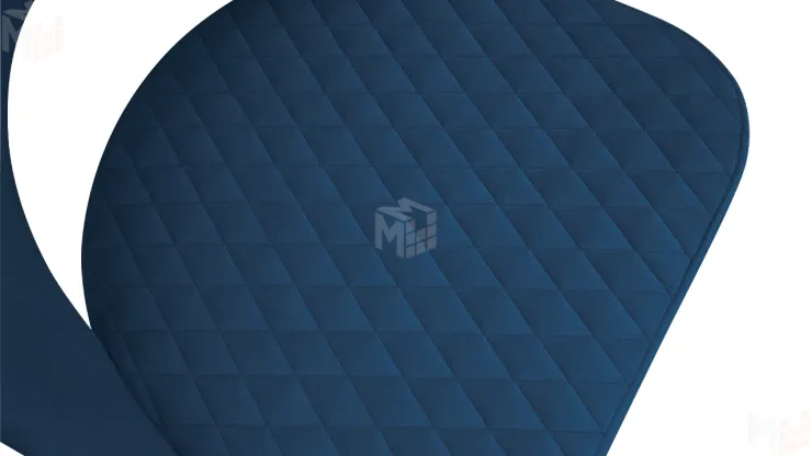 Стул Гэтсби К1К Белый матовый, Велюр Confetti Blue