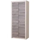 Шкаф Октава 2С с перегородкой (дуб клабхаус серый)