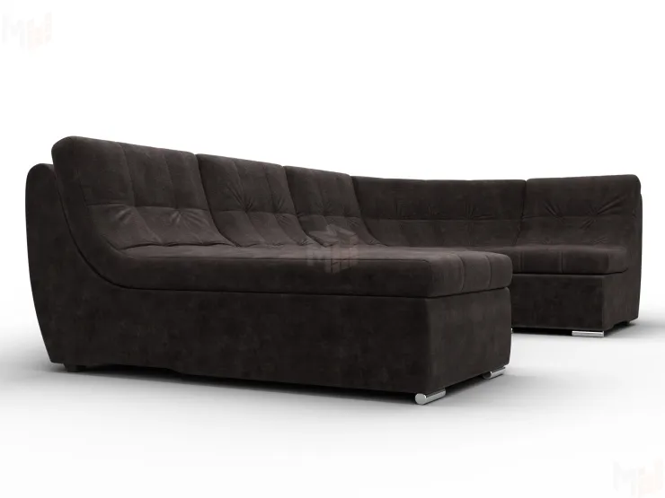 Диван П-образный модульный Холидей ( BRUT 17 коричневый )