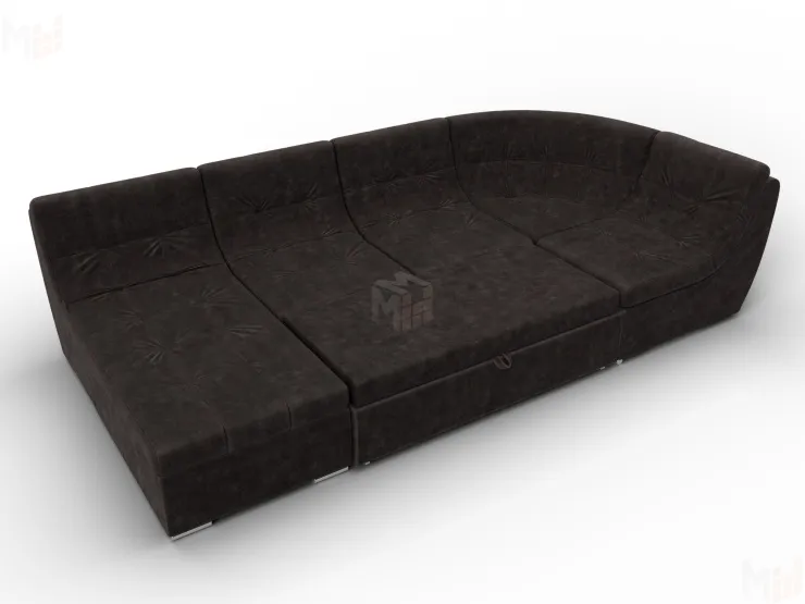 Диван П-образный модульный Холидей ( BRUT 17 коричневый )