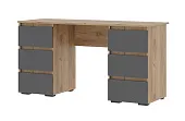 Письменный стол Хелен ПС 02 дуб крафт золото - серый графит Письменный стол Хелен ПС 02 дуб крафт золото - серый графит