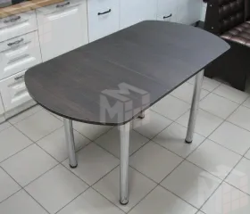 Стол Евро раскладной 1000*680 (венге), ножки хром