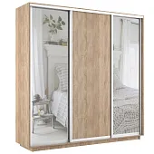 Шкаф-купе Экспресс трио 2 зеркала 1800 (сонома)