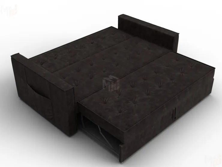 Диван прямой Лига-104 (160) ( BRUT 17 коричневый )