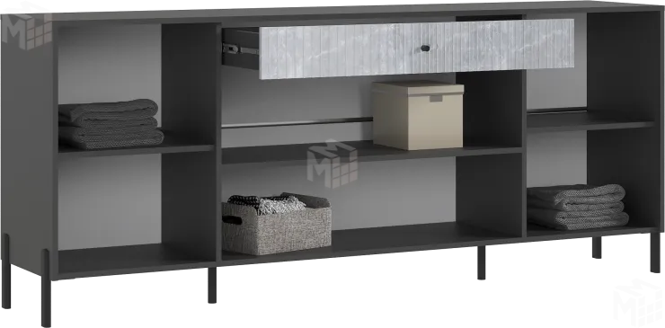 Комод Оливия (мрамор глянец) ножки металл Комод Оливия (мрамор глянец) ножки металл