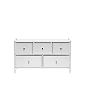 Комод Leset Хайди широкий 5 ящиков (Белый/Белый/Белый) Комод Leset Хайди широкий 5 ящиков (Белый/Белый/Белый)